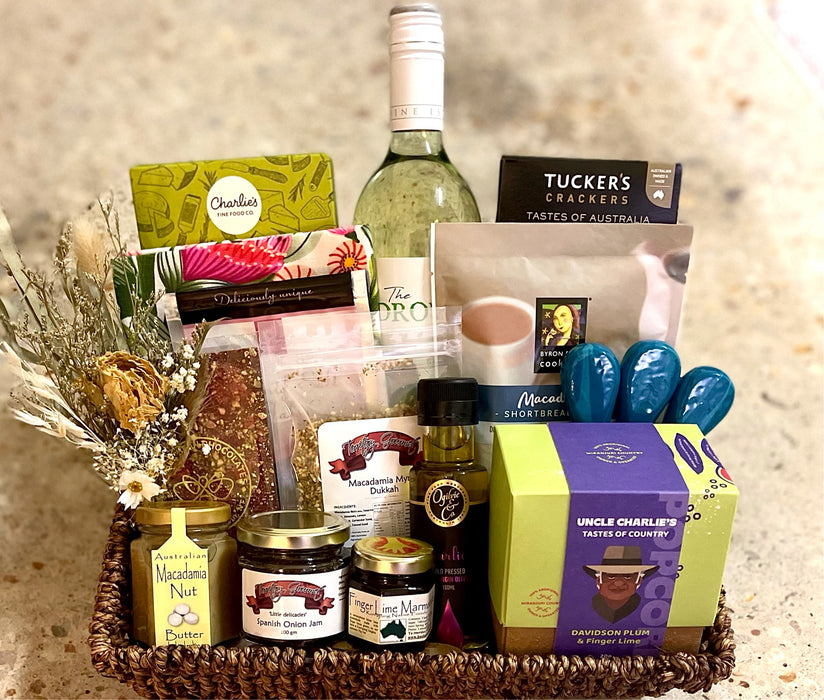 Gourmet Greats and Keepsakes Gift Basket