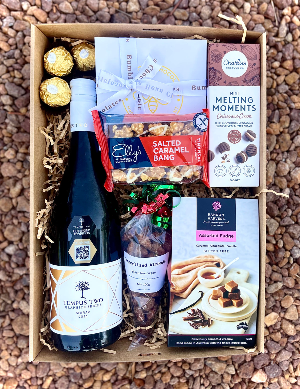 Sweeties and Wine Gift Box, Same Day Delivery Darwin, Gift Baskets NT
